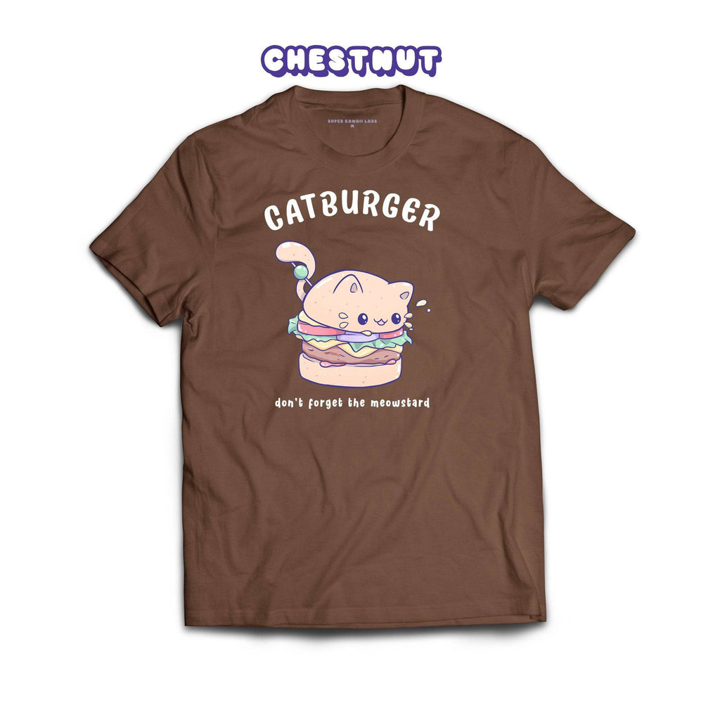 Catburger T-shirt, Chestnut 100% Ringspun Cotton T-shirt