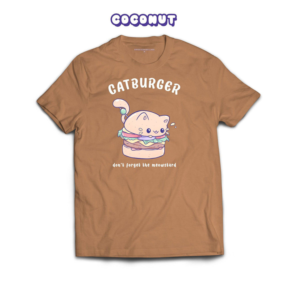 Catburger T-shirt, Toasted Coconut 100% Ringspun Cotton T-shirt