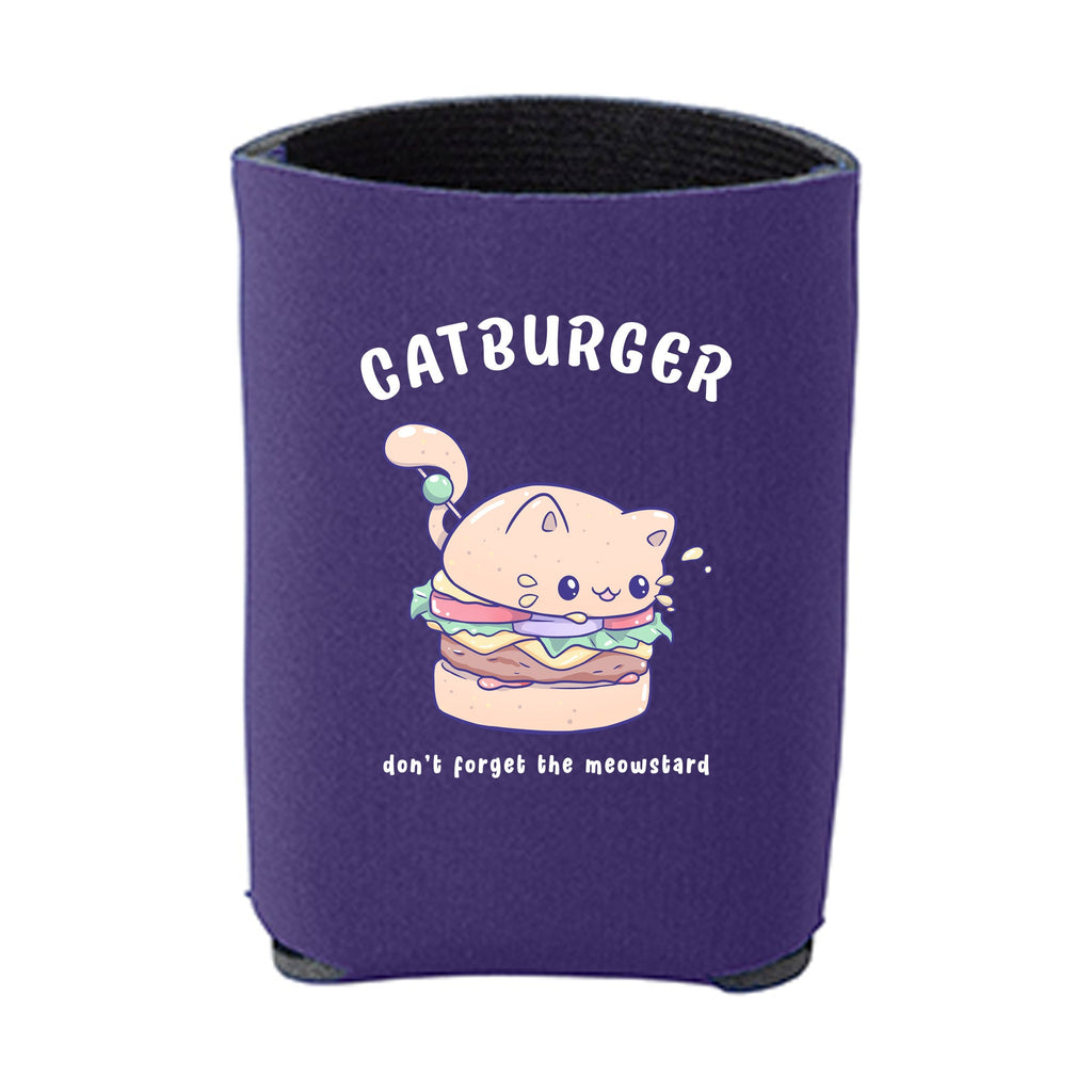 Kawaii Purple Catburger Beverage Holder