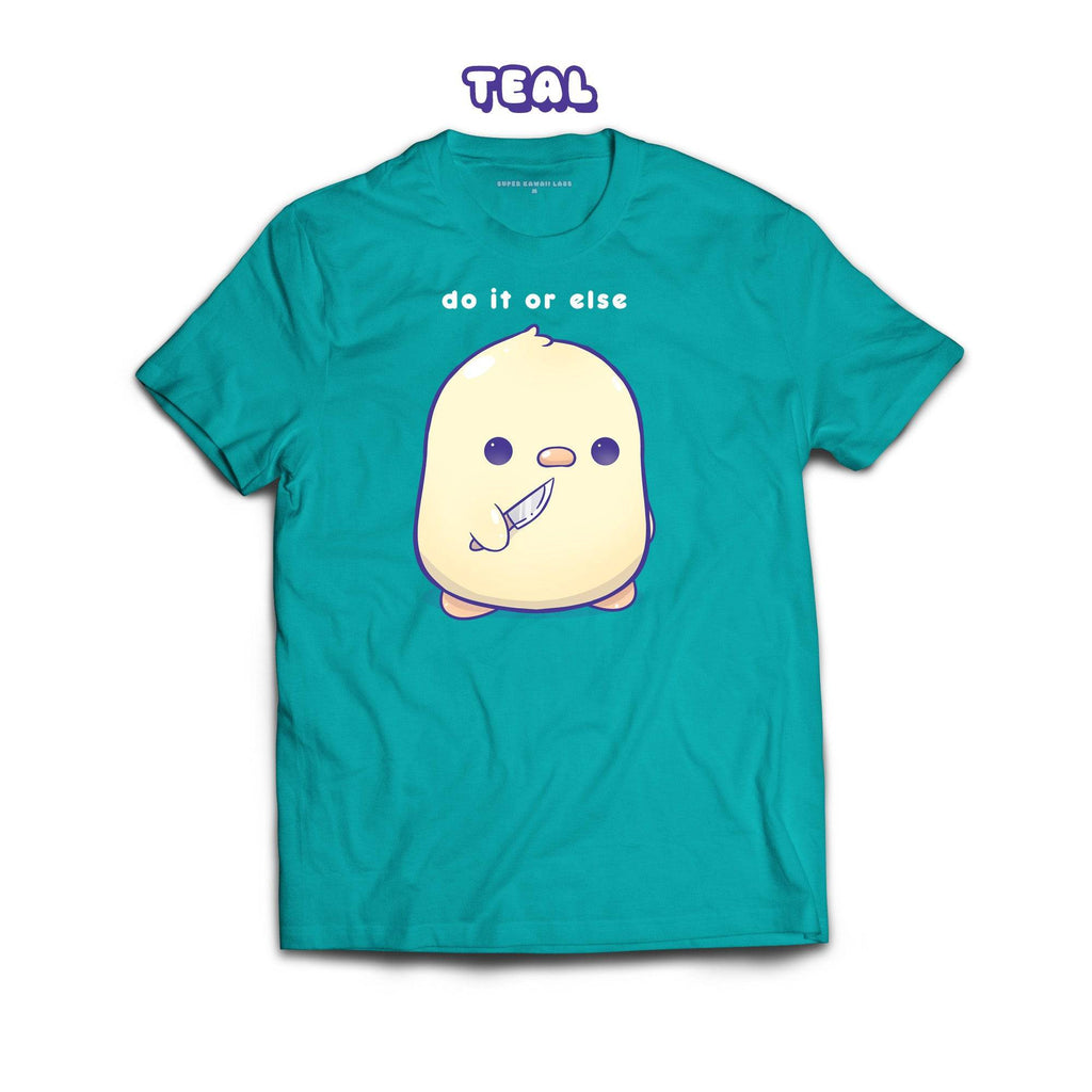 DuckKnife T-shirt, Teal 100% Ringspun Cotton T-shirt