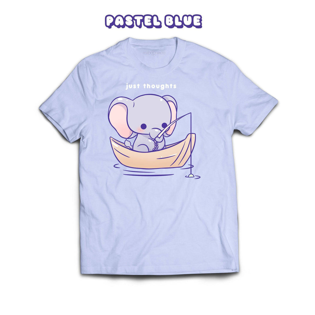 Elephant T-shirt, Dusty Blue 100% Ringspun Cotton T-shirt