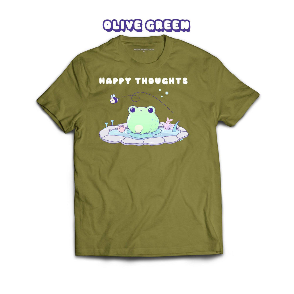 Frog T-shirt, Olive Green 100% Ringspun Cotton T-shirt