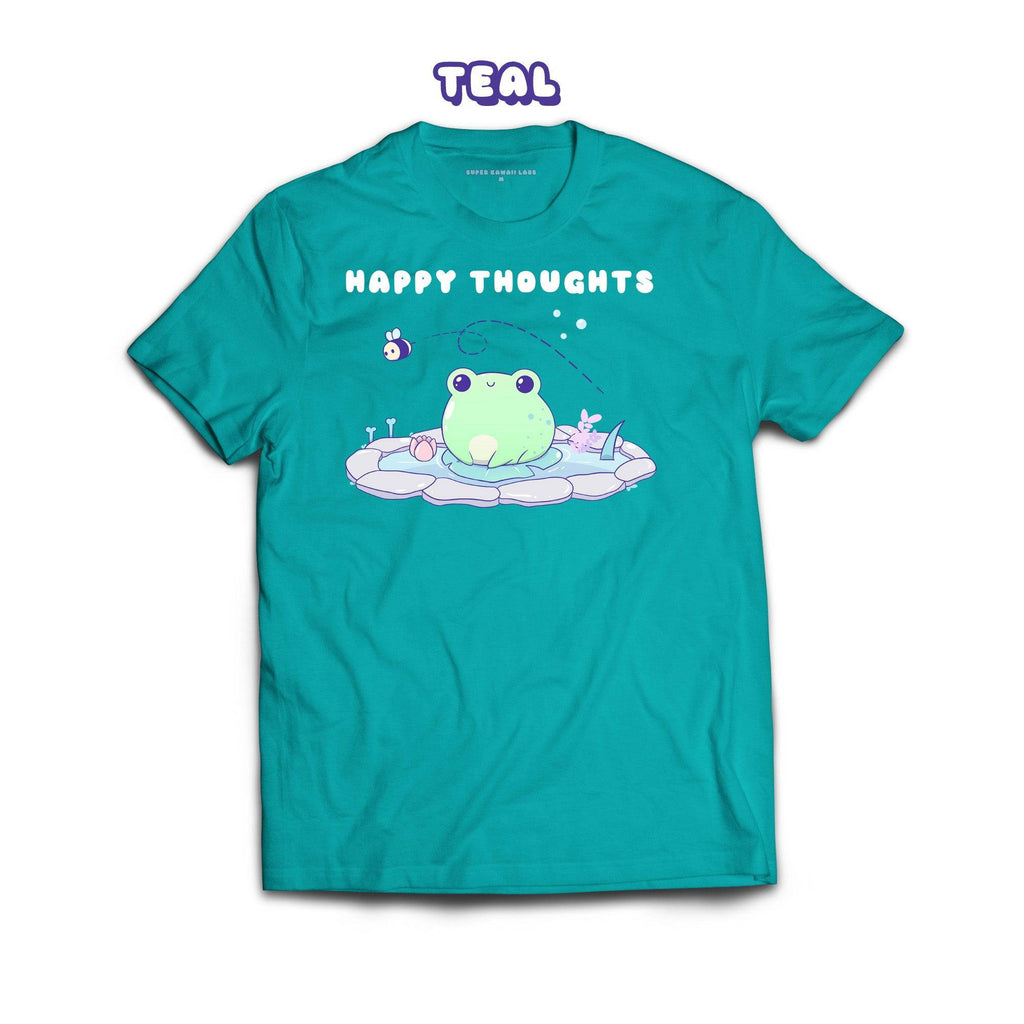 Frog T-shirt, Teal 100% Ringspun Cotton T-shirt