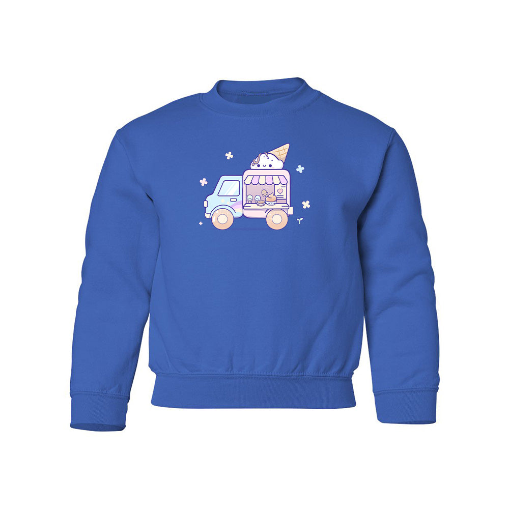 Royal Blue IceCreamTruck Youth Sweater