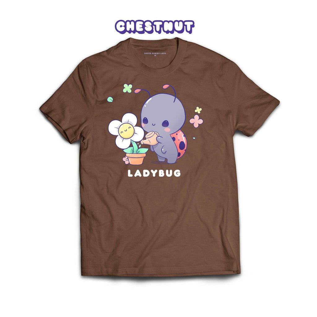 Ladybug T-shirt, Chestnut 100% Ringspun Cotton T-shirt