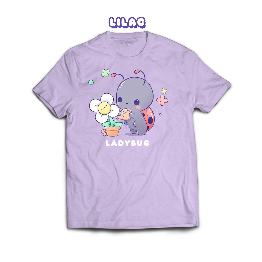 Ladybug T-shirt, Lilac 100% Ringspun Cotton T-shirt