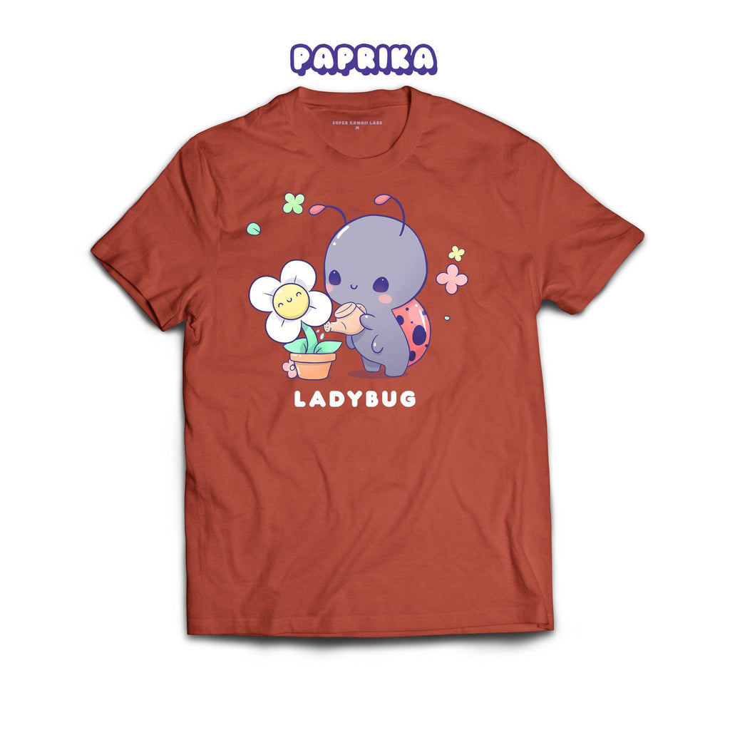 Ladybug T-shirt, Paprika 100% Ringspun Cotton T-shirt