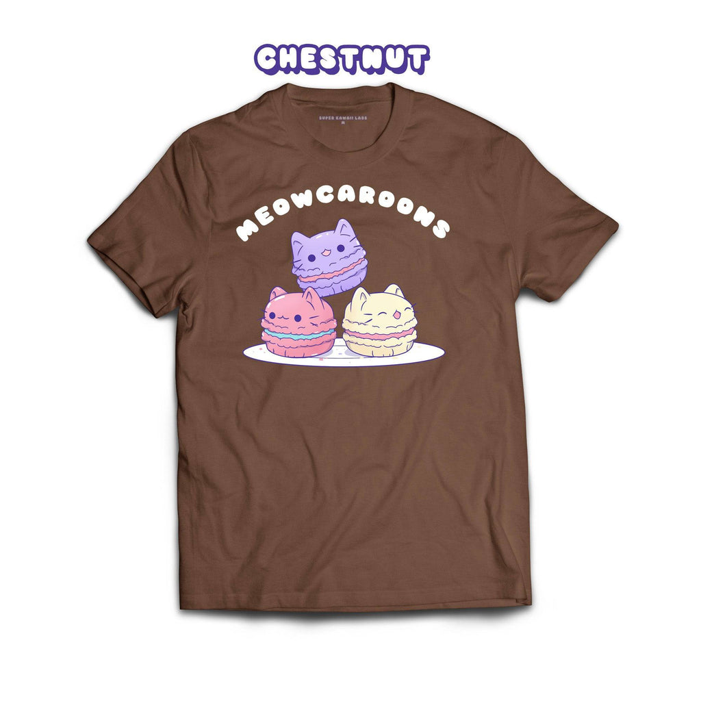 Mewocaroons T-shirt, Chestnut 100% Ringspun Cotton T-shirt