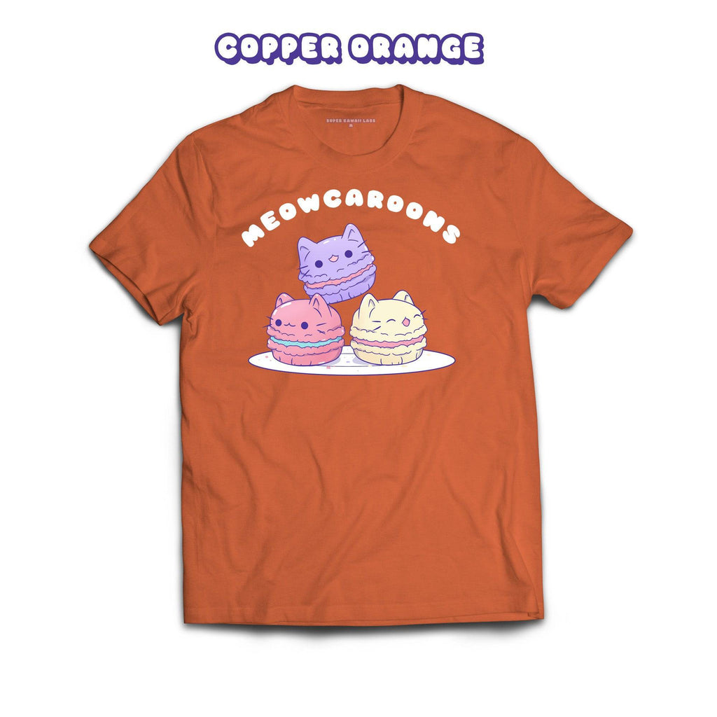 Mewocaroons T-shirt, Copper Orange 100% Ringspun Cotton T-shirt