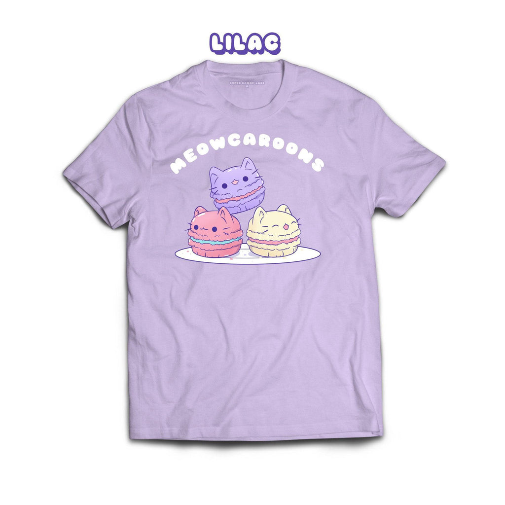 Mewocaroons T-shirt, Lilac 100% Ringspun Cotton T-shirt
