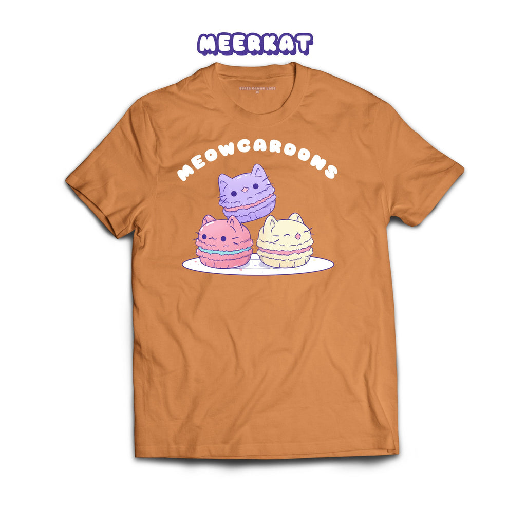 Mewocaroons T-shirt, Meerkat 100% Ringspun Cotton T-shirt