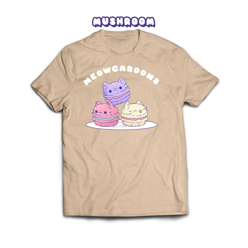 Mewocaroons T-shirt, Mushroom 100% Ringspun Cotton T-shirt
