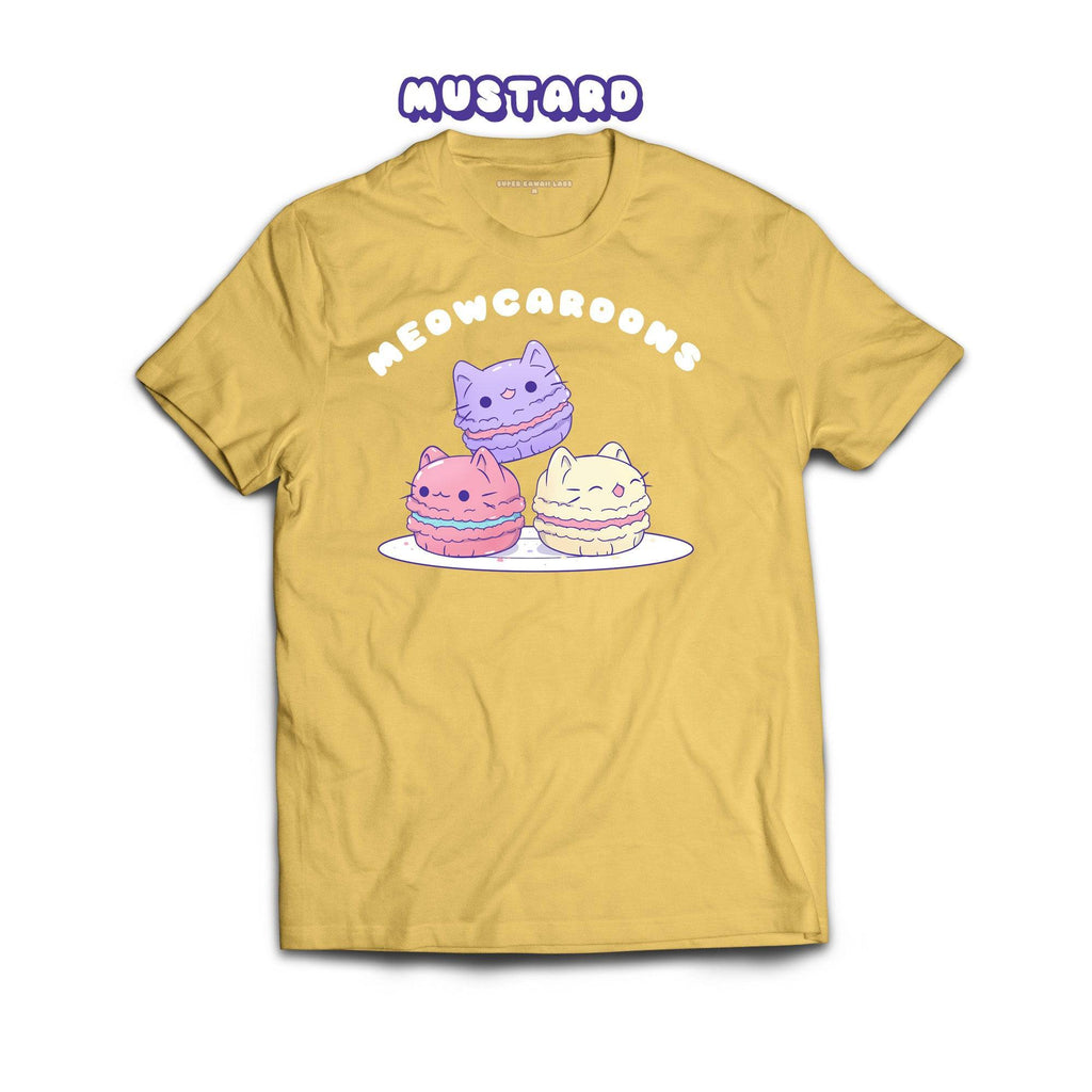 Mewocaroons T-shirt, Mustard 100% Ringspun Cotton T-shirt