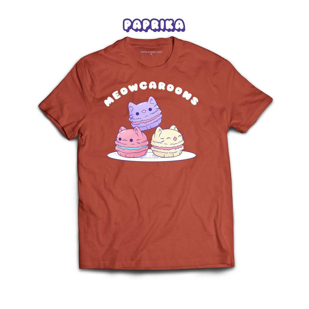 Mewocaroons T-shirt, Paprika 100% Ringspun Cotton T-shirt