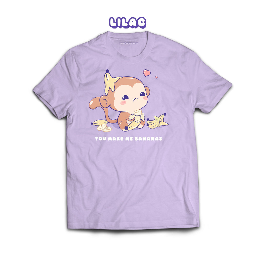 Monkey T-shirt, Lilac 100% Ringspun Cotton T-shirt