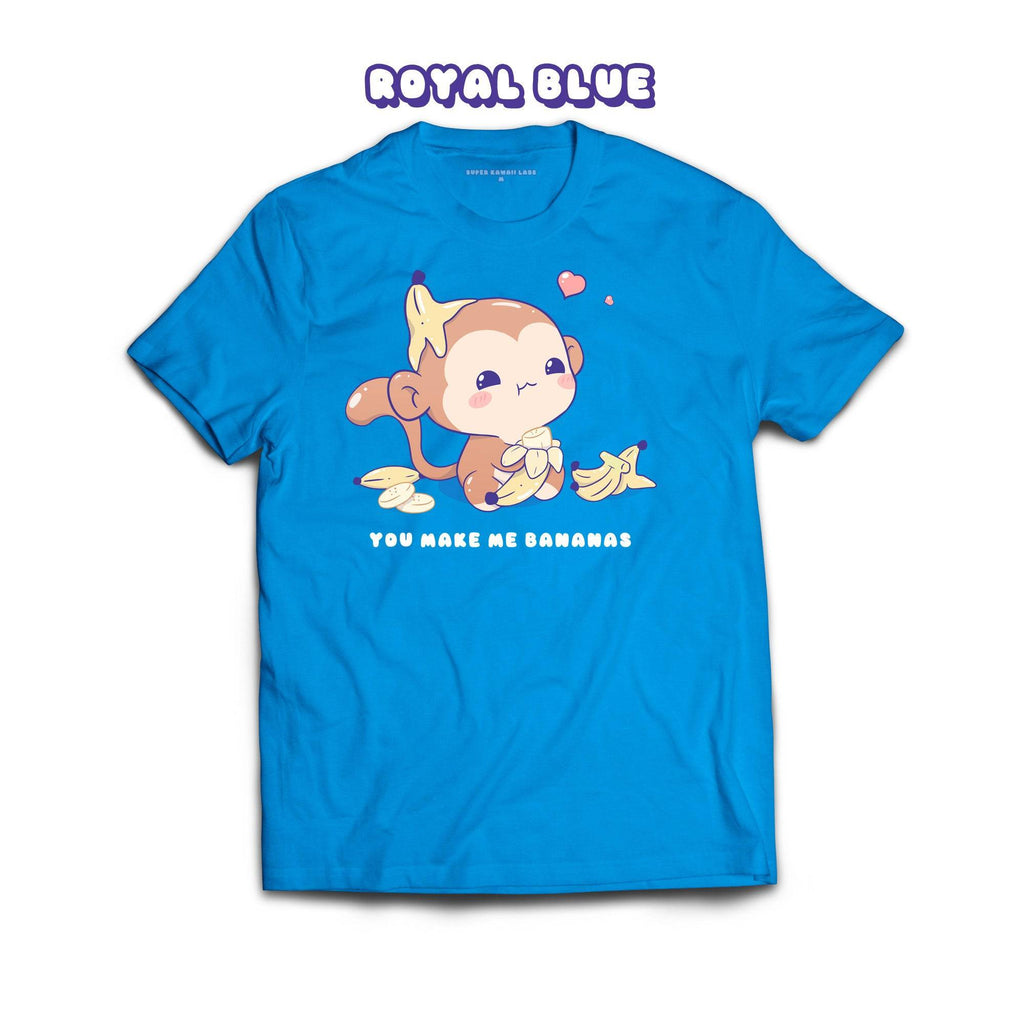 Monkey T-shirt, Royal Blue 100% Ringspun Cotton T-shirt