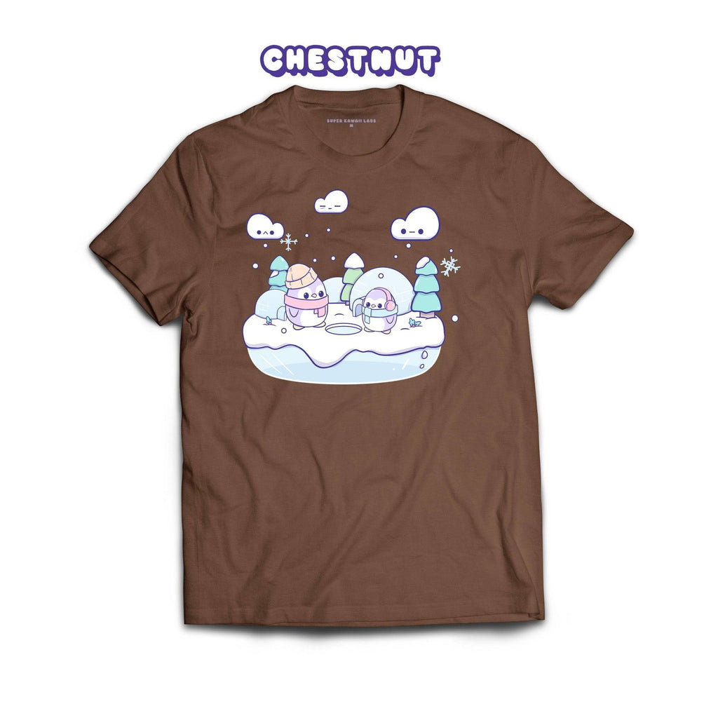 Penguins T-shirt, Chestnut 100% Ringspun Cotton T-shirt