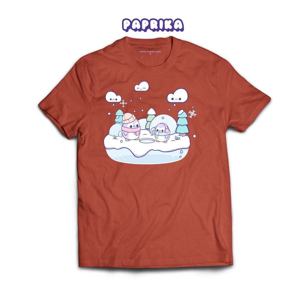 Penguins T-shirt, Paprika 100% Ringspun Cotton T-shirt