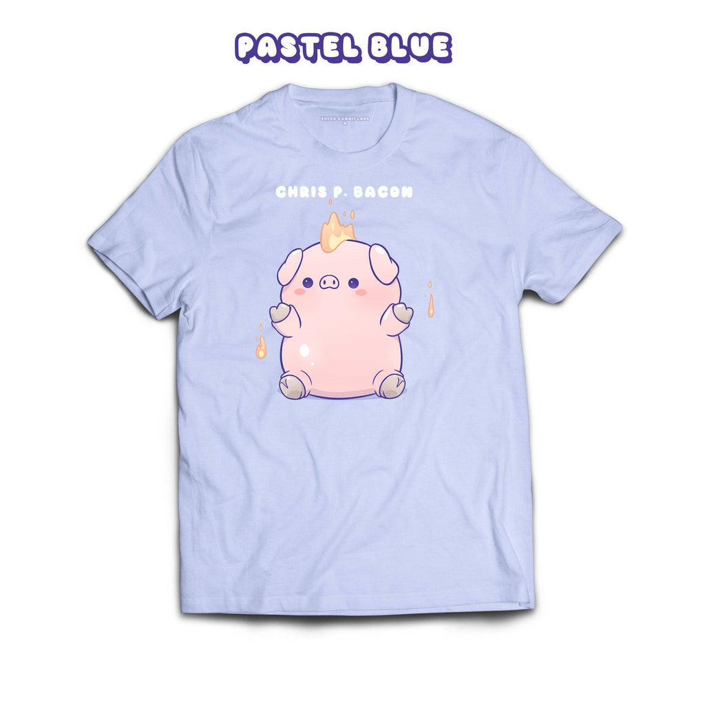 Pig T-shirt, Dusty Blue 100% Ringspun Cotton T-shirt