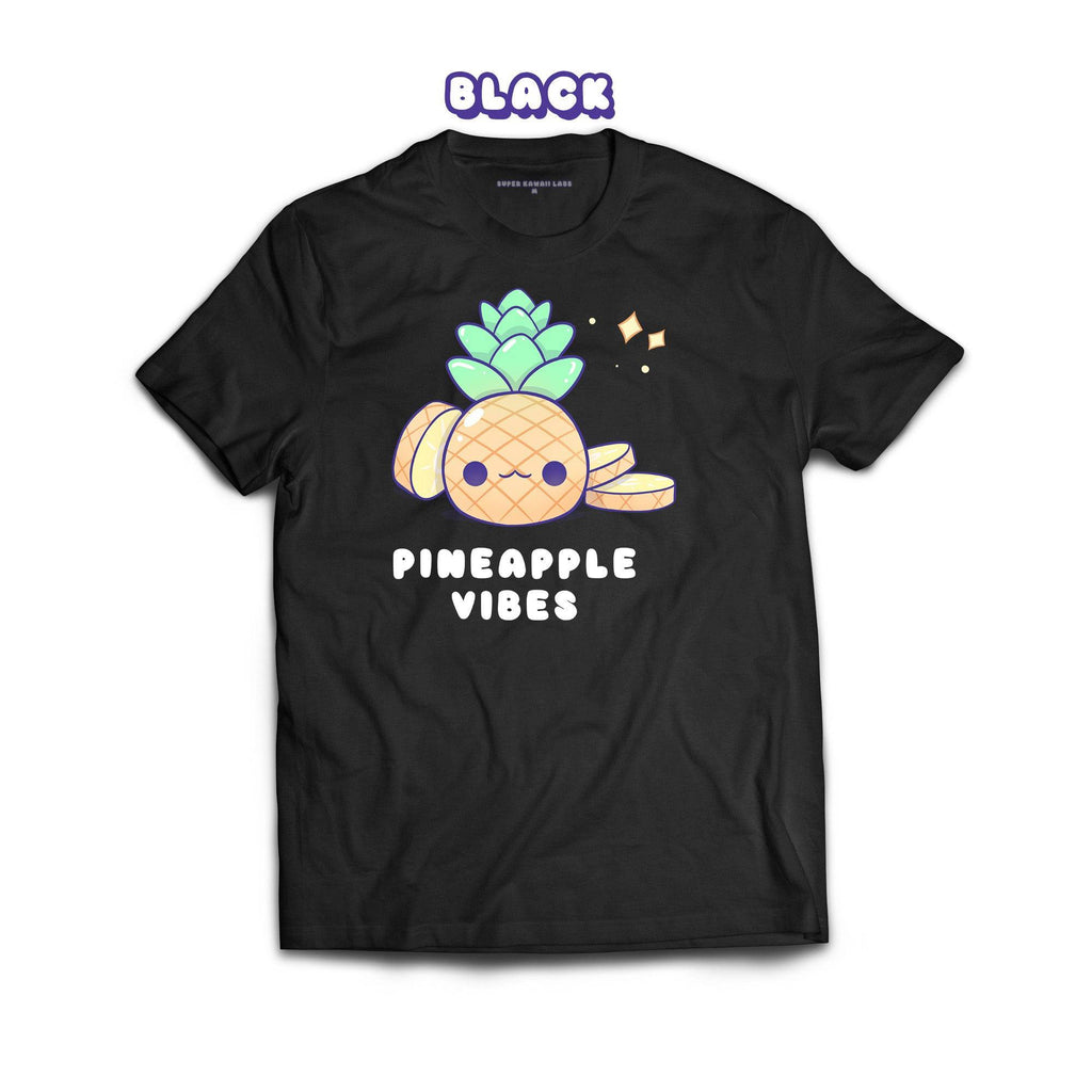 Pineapple T-shirt, Black 100% Ringspun Cotton T-shirt