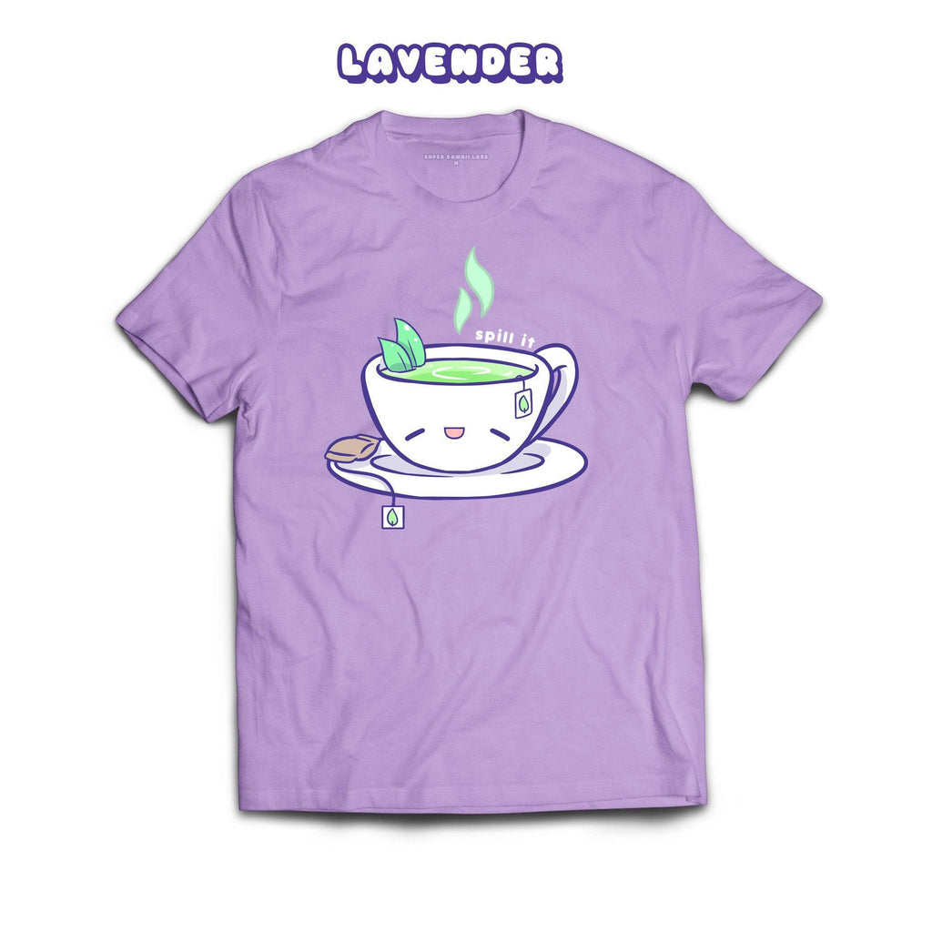 Tea T-shirt, Lavender 100% Ringspun Cotton T-shirt