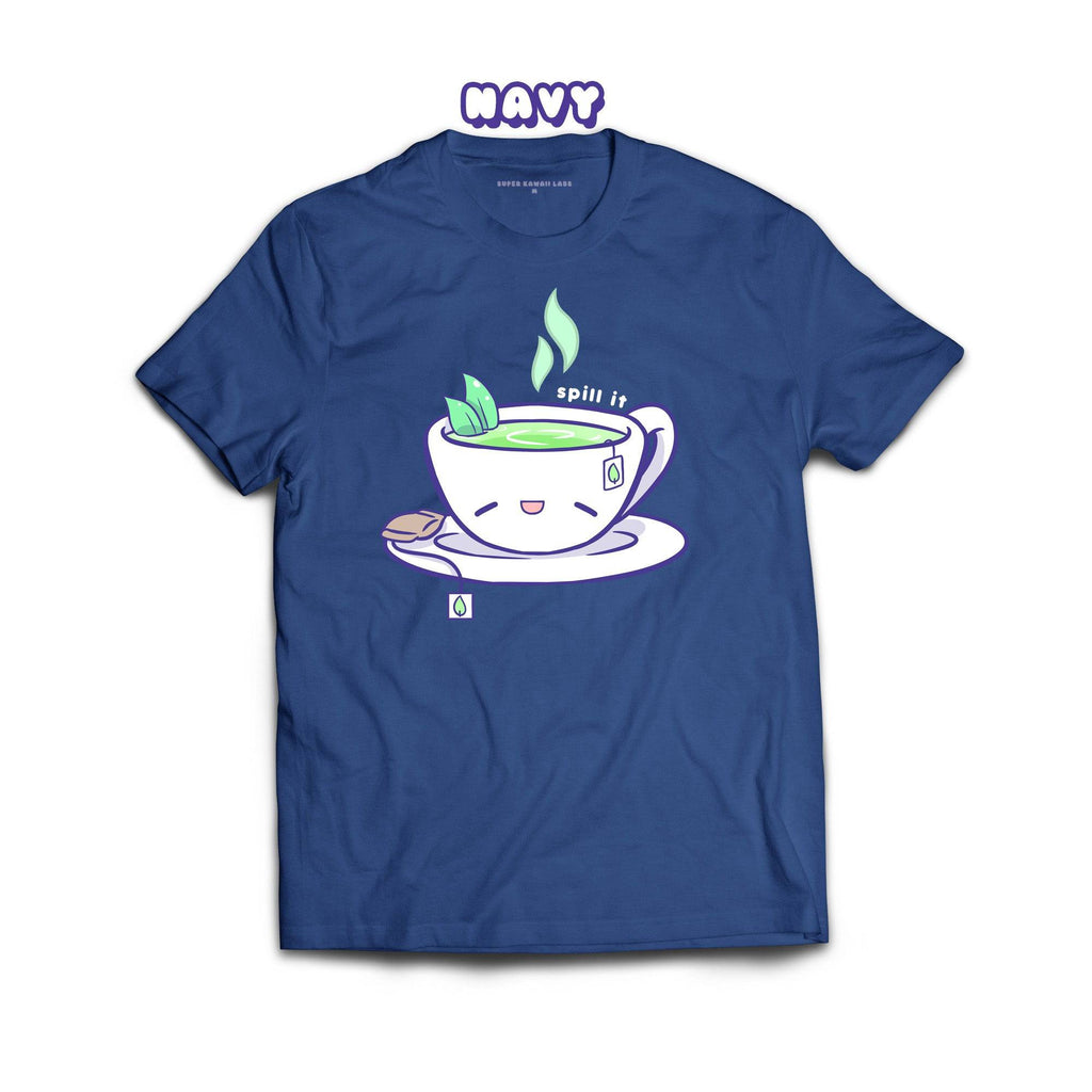 Tea T-shirt, Navy 100% Ringspun Cotton T-shirt