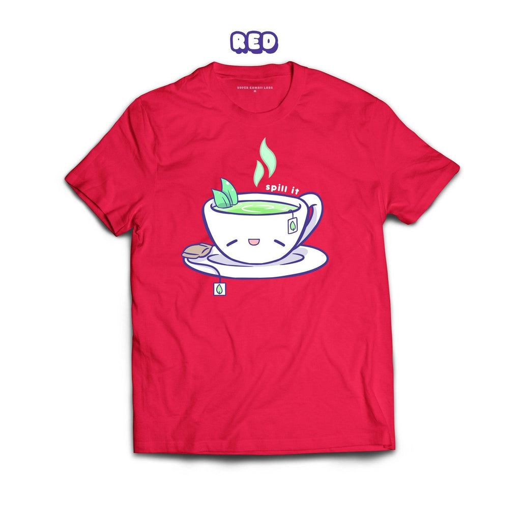 Tea T-shirt, Red 100% Ringspun Cotton T-shirt
