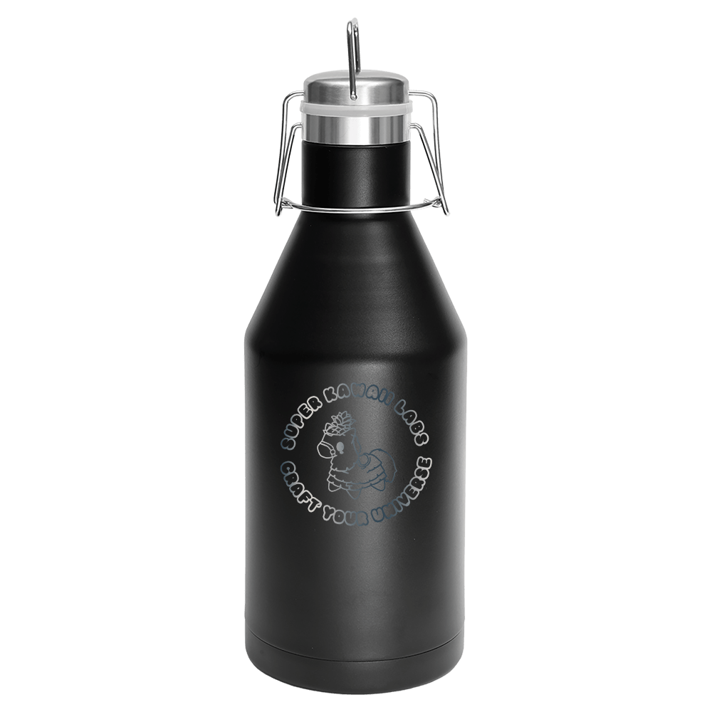 64 oz. Vacuum Insulated Growler with Swing-Top Lid - Super Kawaii Labs