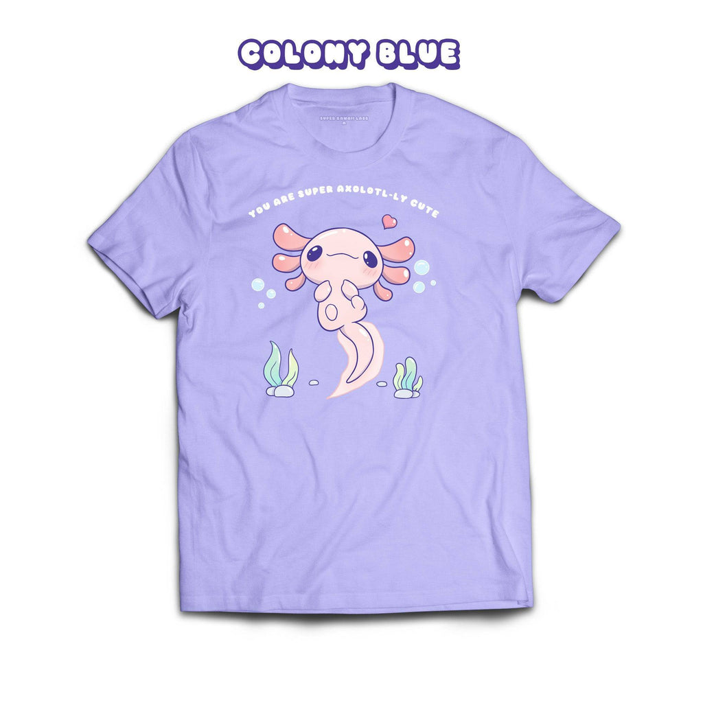 Axolotl T-shirt, Colony Blue 100% Ringspun Cotton T-shirt