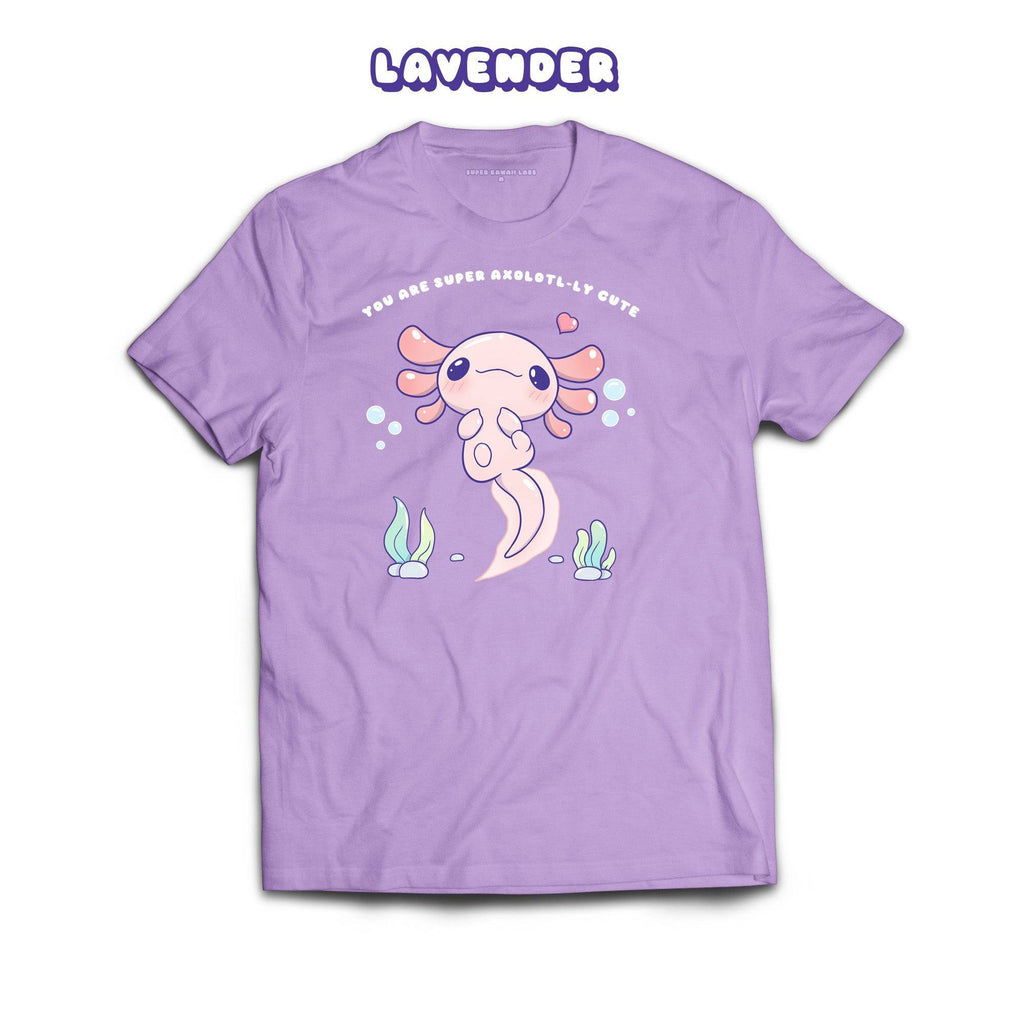 Axolotl T-shirt, Lavender 100% Ringspun Cotton T-shirt