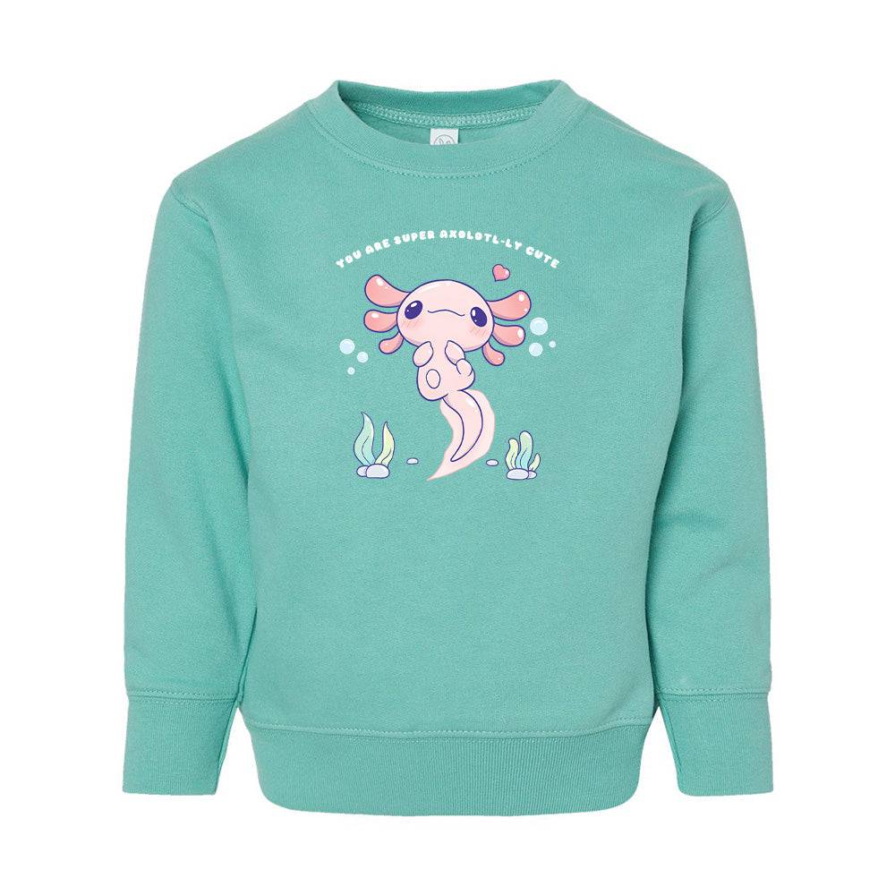 Chill Axolotl Toddler Crewneck Sweatshirt
