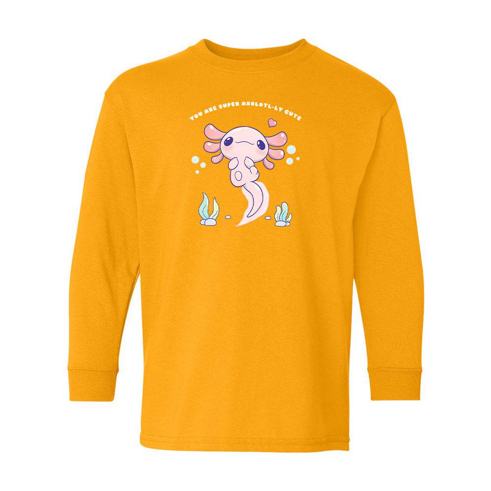 Gold Axolotl Youth Longsleeve Shirt