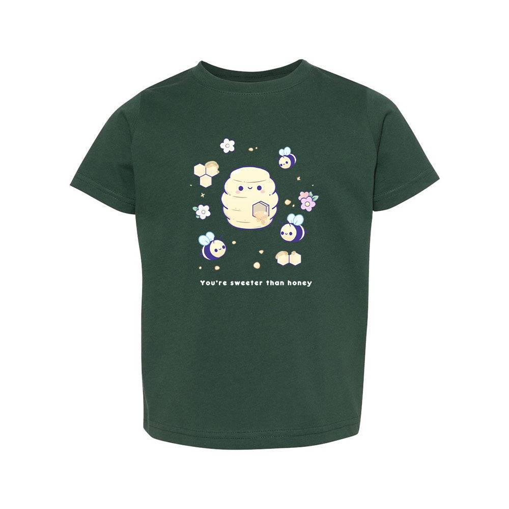Bee Forest Green Toddler T-shirt