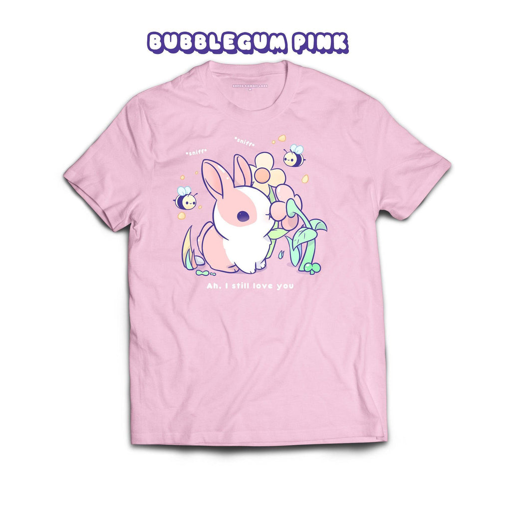 BunnySniff T-shirt, Bubblegum Pink 100% Ringspun Cotton T-shirt