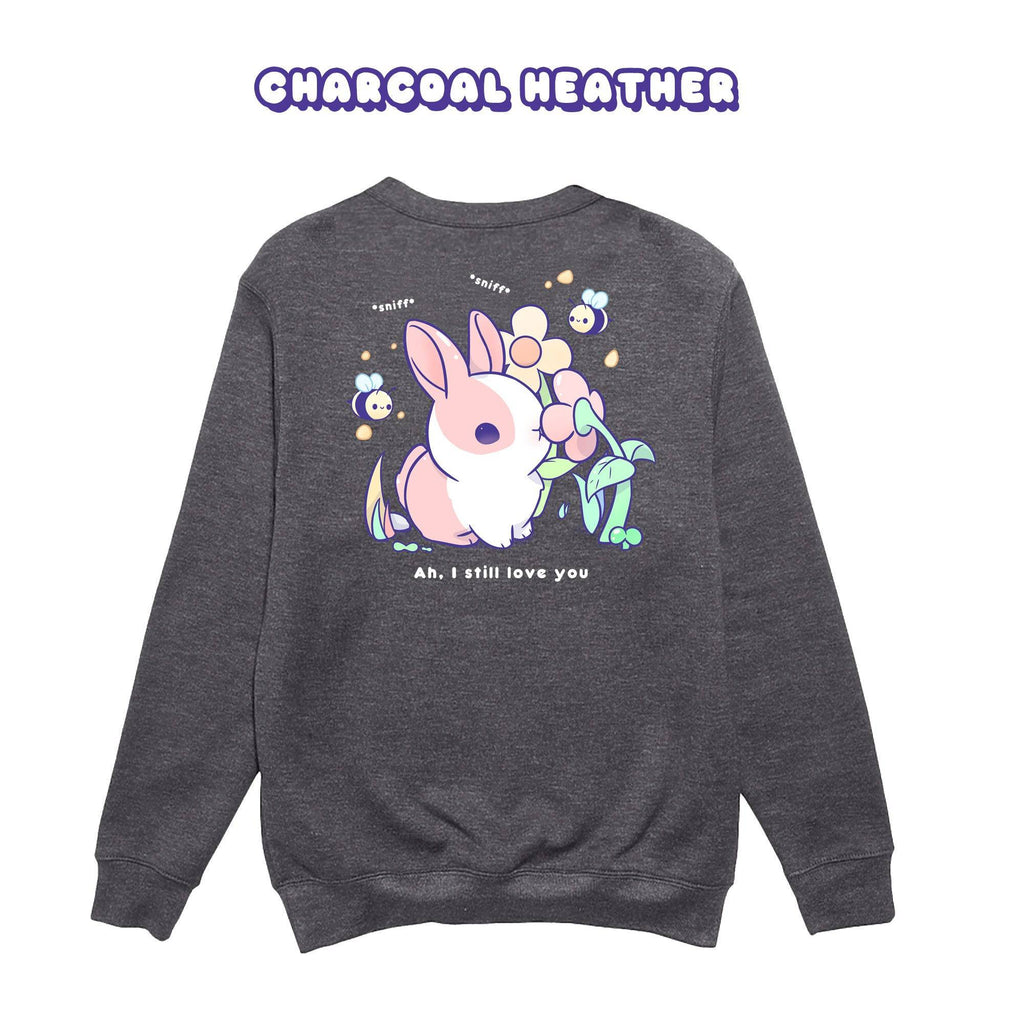 BunnySniff Charcoal Heather Crewneck Sweatshirt