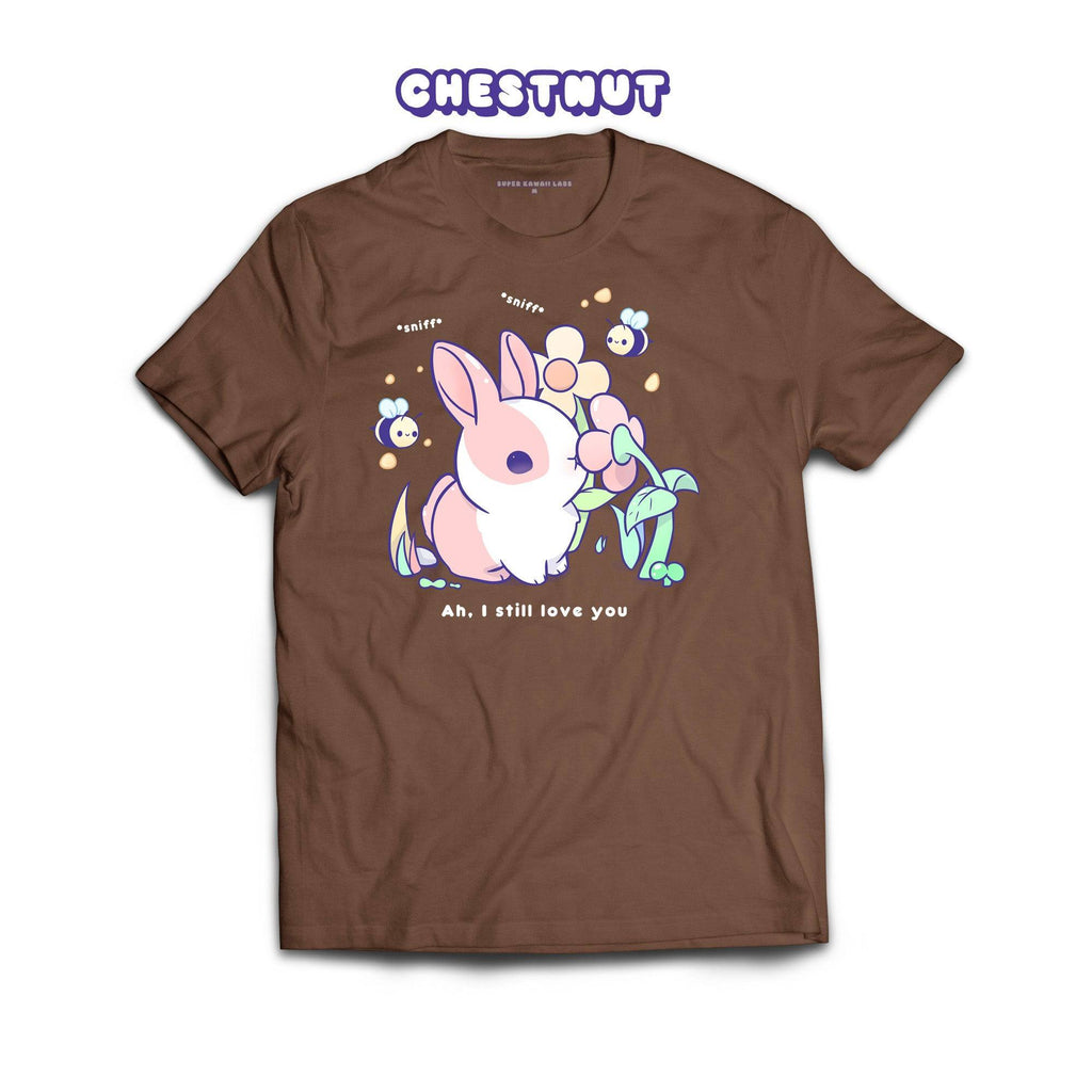 BunnySniff T-shirt, Chestnut 100% Ringspun Cotton T-shirt