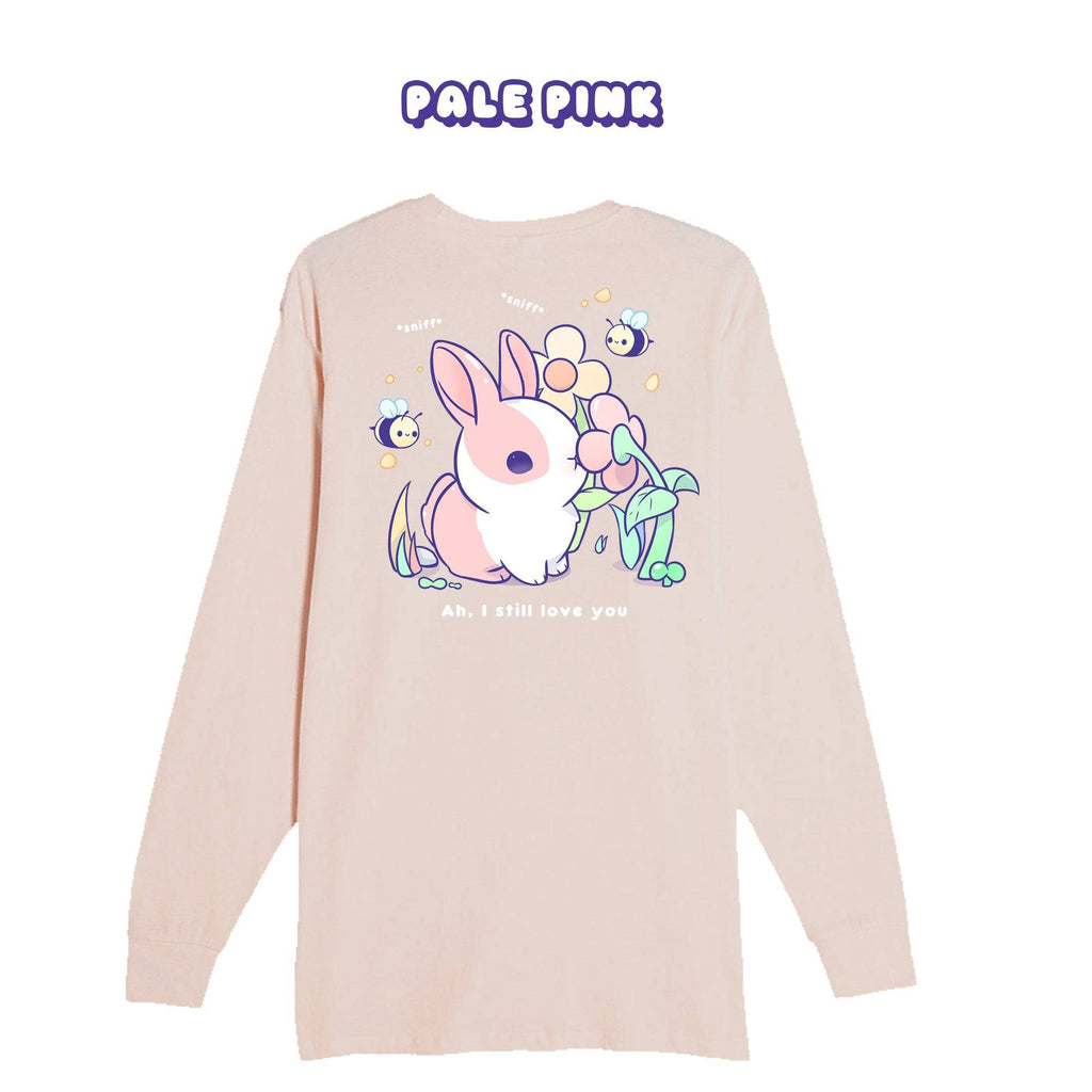 BunnySniff Pale Pink Longsleeve T-shirt