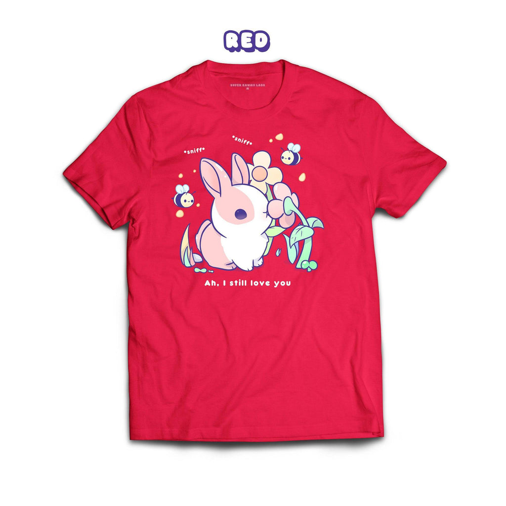 BunnySniff T-shirt, Red 100% Ringspun Cotton T-shirt