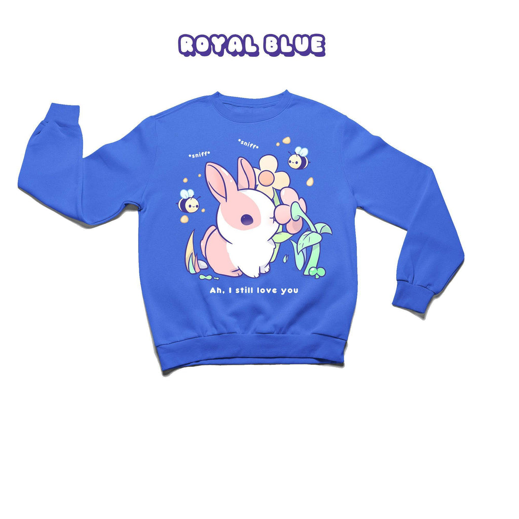 BunnySniff Royal Blue Crewneck Sweatshirt