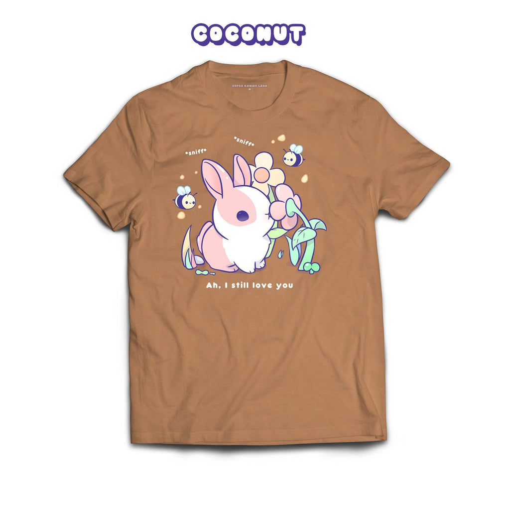 BunnySniff T-shirt, Toasted Coconut 100% Ringspun Cotton T-shirt