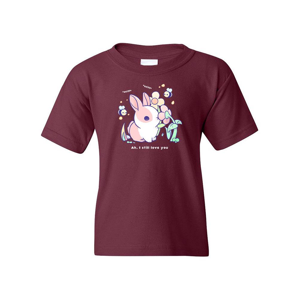 Maroon BunnySniff Youth T-shirt