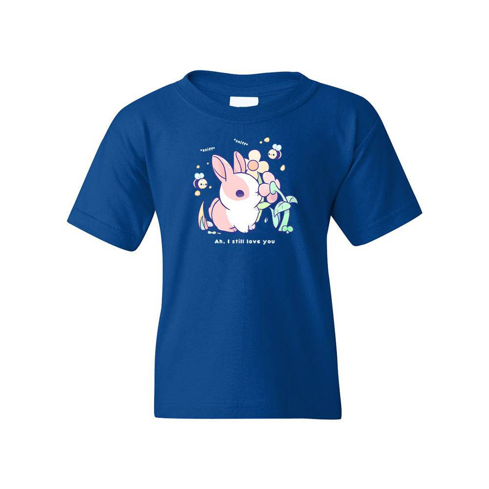 Royal Blue BunnySniff Youth T-shirt