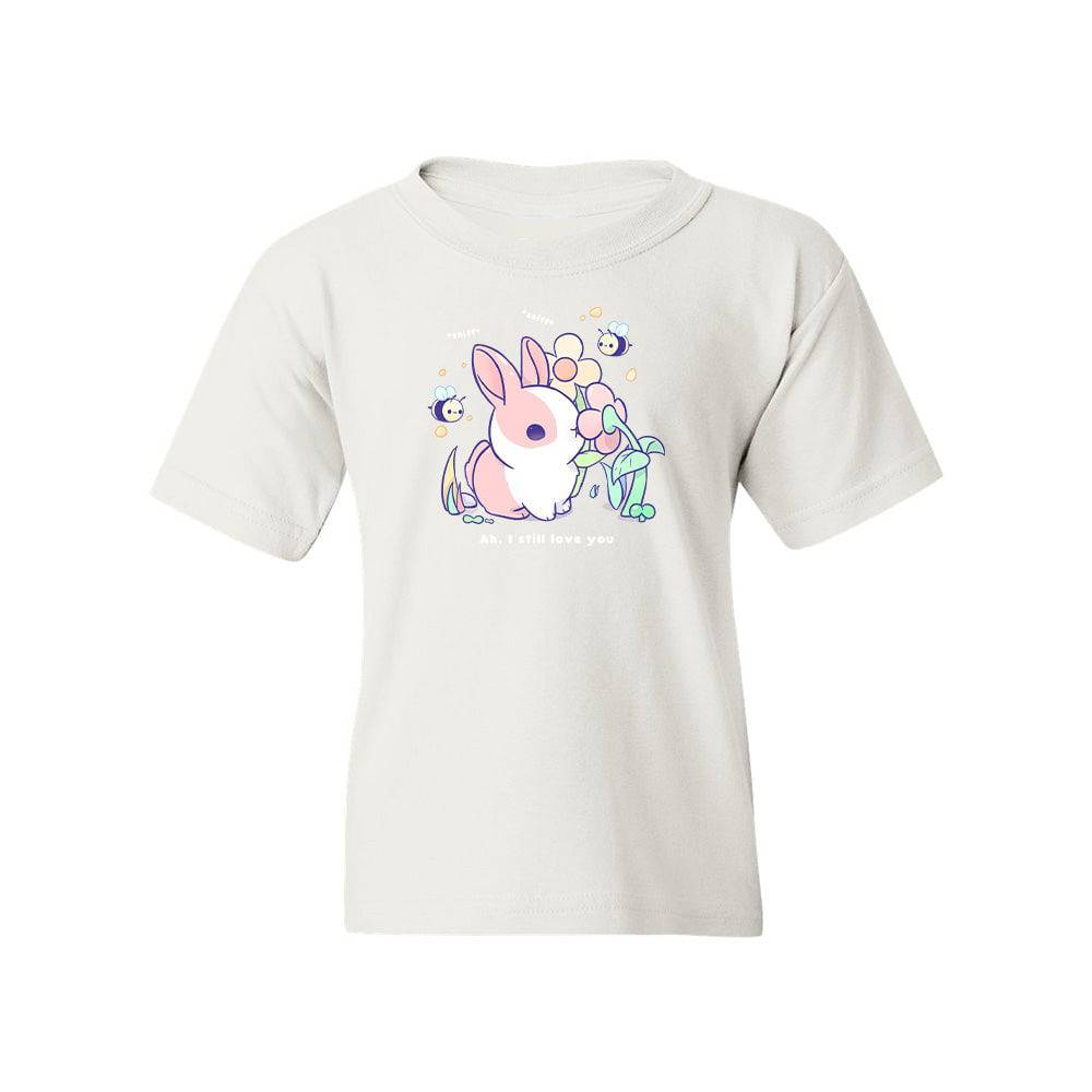 White BunnySniff Youth T-shirt