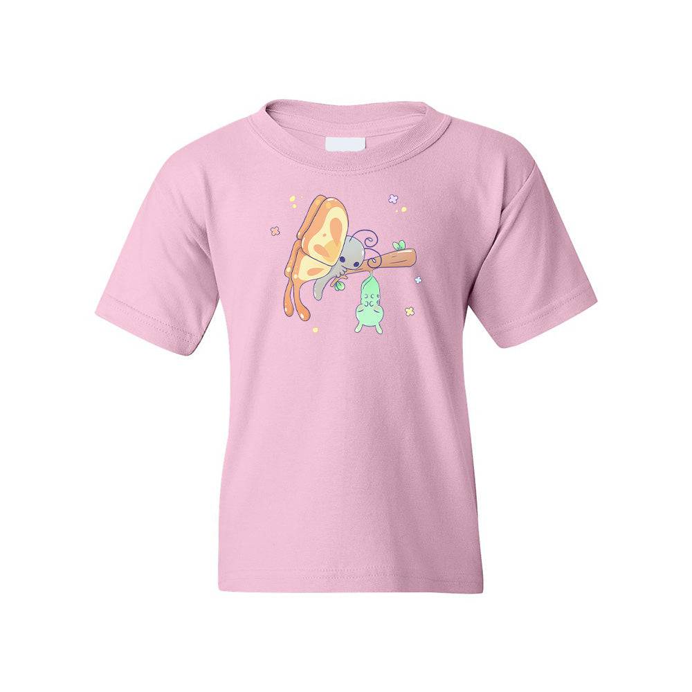 Light Pink Butterfly Youth T-shirt
