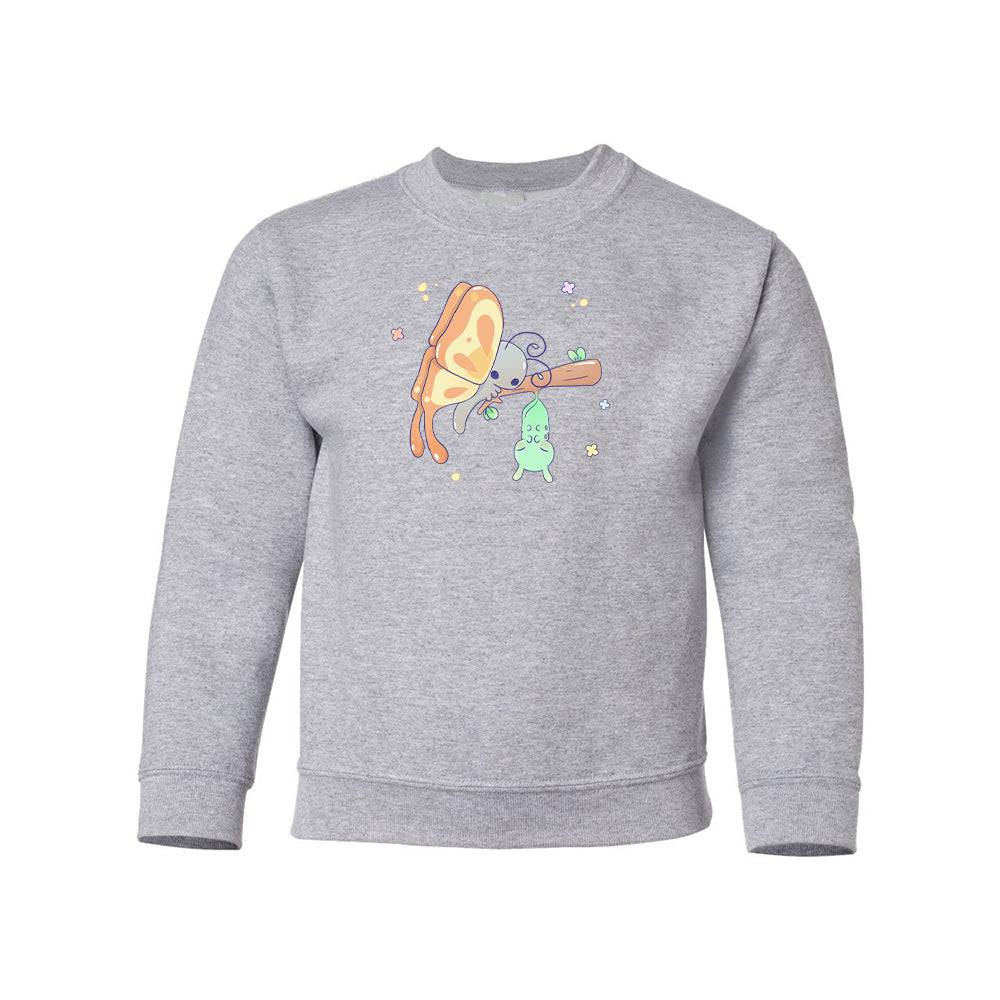 Sport Gray Butterfly Youth Sweater