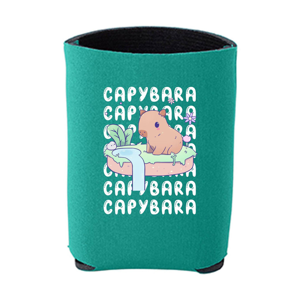 Kawaii Teal Capybara Beverage Holder