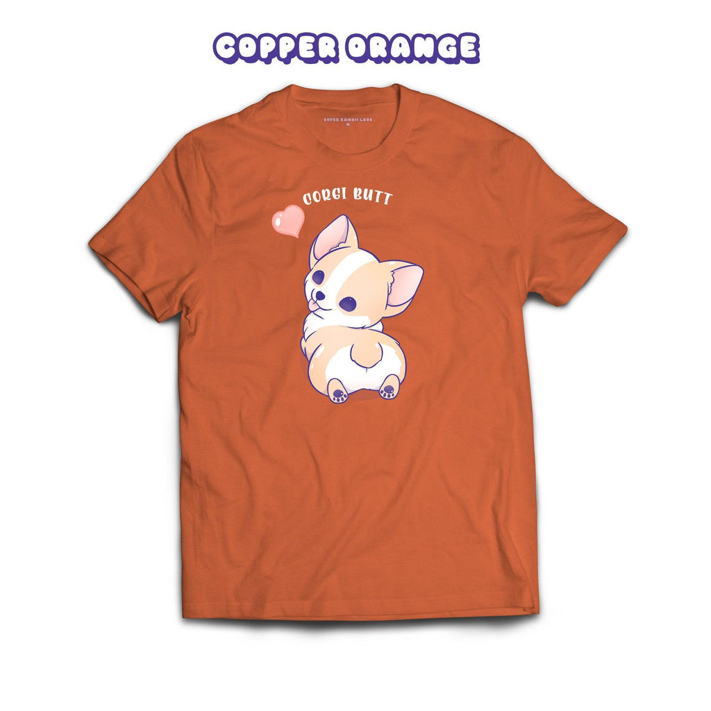 Corgi T-shirt, Copper Orange 100% Ringspun Cotton T-shirt
