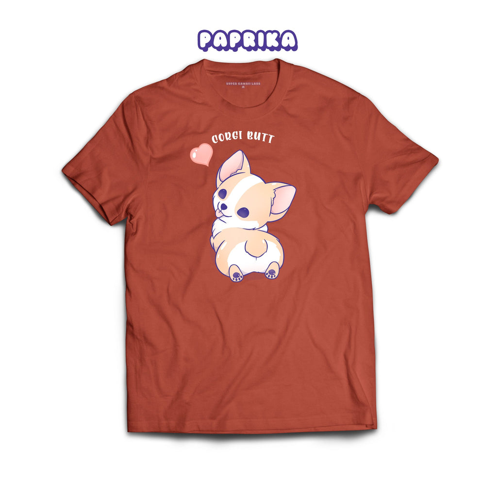 Corgi T-shirt, Paprika 100% Ringspun Cotton T-shirt