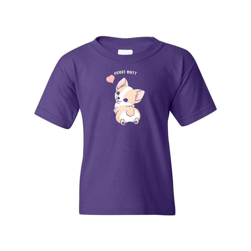 Purple Corgi Youth T-shirt