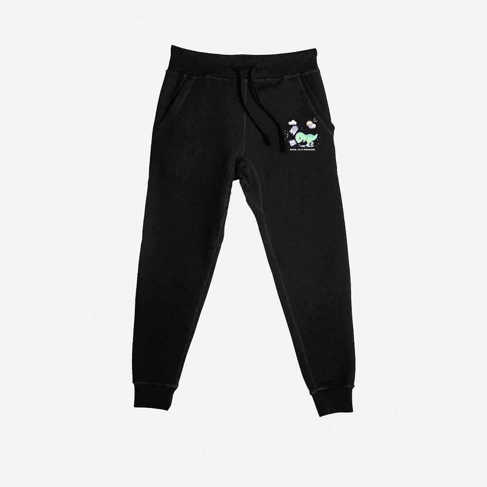 Black Dino Premium Fleece Sweatpants